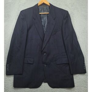 Hart Schaffner Marx Gold Trumpeter Men's (42) Blazer Navy Wool Jacket Sport Coat